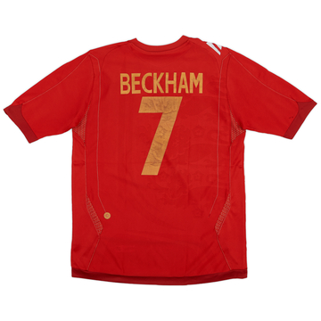イングランド代表 BECKHAM 7 レッドシャツ 2006-08 England Away L/S Shirt Beckham #7