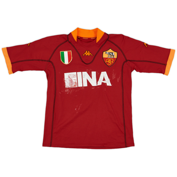 2001-02 Roma Home Shirt Tommasi #17 - 7/10 - (M)