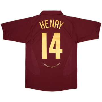 2005-06 Arsenal Home Shirt Henry #14 - 8/10 - (L)