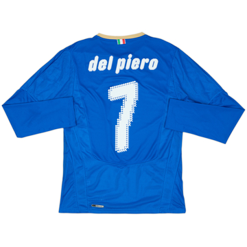2007-08 Italy Home Shirt Del Piero #7 - 6/10 - (S)