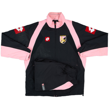 パレルモLotto U.S. Città di Palermoナイロンジャケット 2008-09 Palermo Lotto Track Jacket - 8/10 - (L)