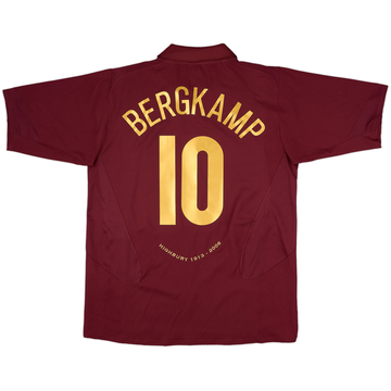 2004-06 Arsenal Away L/S Shirt Bergkamp #10 (XXL)