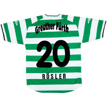 2002-03 Greuther Furth Camiseta Local Rosler #20 - 8/10 - (S)