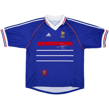 1998-00 France 'Pour Toi Fabian Barthez' Home Shirt - 8/10 - (XL)