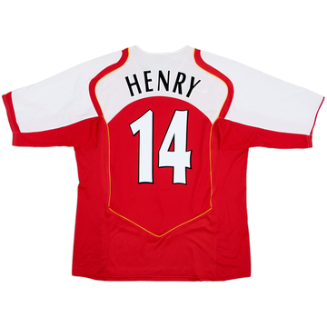 Arsenal 07-08 3rd 【14 Henry】 2006-08 Arsenal Home L/S Shirt Henry #14 - 7/10 - (XXL)