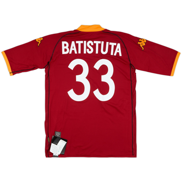 【DEAD STOCK】ASローマ 00/01 ユニフォーム BATISTUTA AS Roma Home 2000/01 Batistuta #18 (M) | eBay