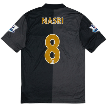 2013-14 Manchester City Match Issue Away Shirt Lescott #6