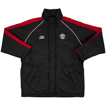2000-01 Manchester United Umbro Padded Bench Coat - 8/10 - (L)