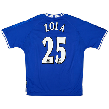 1999-01 Chelsea Home Shirt Zola #25 - 8/10 - (L)