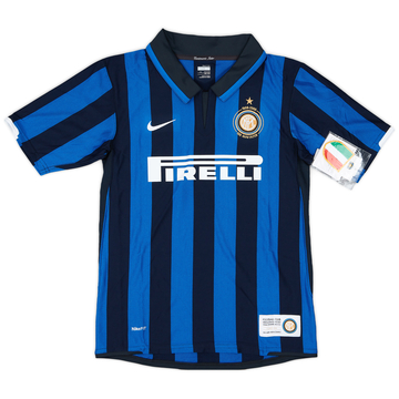 2004-05 Inter Milan Home Shirt Adriano #10 - 3/10 - (XL.Boys)