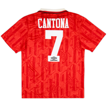 1992-94 Manchester United Home Shirt Cantona #7 - 9/10 - (M)