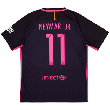 2015-16 Barcelona Home L/S Shirt Neymar Jr #11 - 7/10 - (S)
