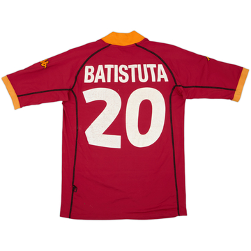 2000-01 Roma Home Shirt Batistuta #18 - 4/10 - (S)
