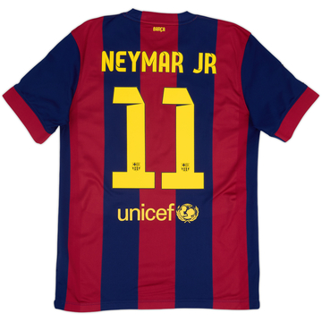 2013-14 Barcelona Home L/S Shirt Neymar Jr #11 - 7/10 - (L)