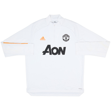 Top de entrenamiento con cierre de 1/4 adidas del Manchester United 2020-21 - 7/10 - (XL)