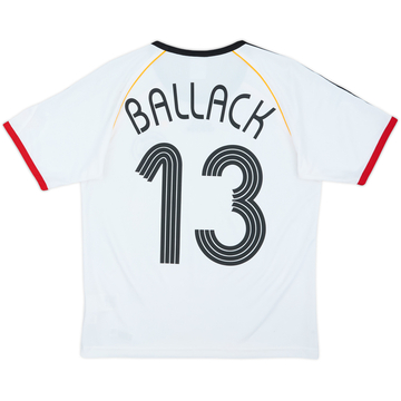 Camiseta básica de local de Alemania 2005-07 Ballack #13 - 7/10 - (S)