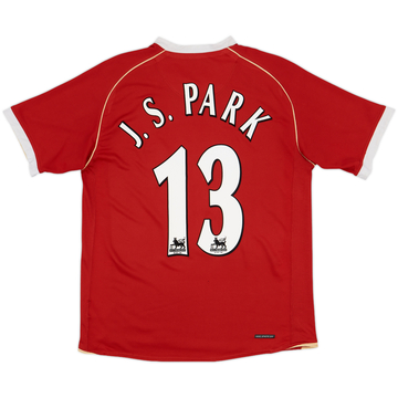 2006-07 Manchester United Home Shirt J.S. Park - 6/10 - (M)