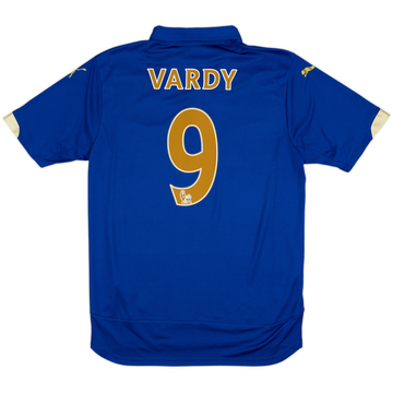 2014-15 Leicester Home Shirt Vardy #9 - 7/10 - (M)
