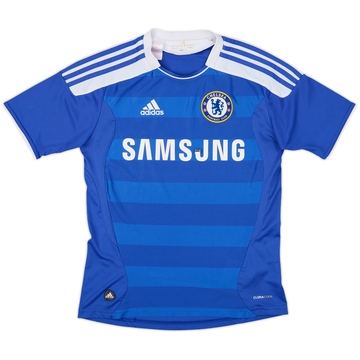 チェルシーDavid Luiz 30番 シャツ 2011-12 Chelsea Signed Home Shirt David Luiz #4 - 7/10 - (L