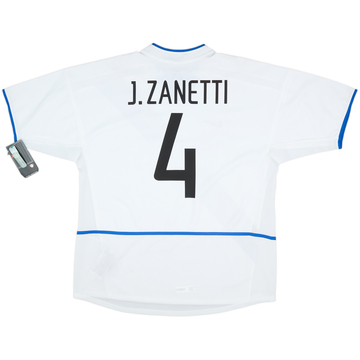 inter 10-11 ユニフォーム #4 J.ZANETTI フルパッチ
