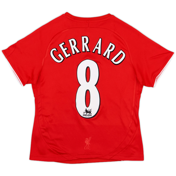 2006-2007 リバプール ジェラード 8番 GERRARD Liverpool FC 2006 2007 Home Jersey #8 Gerrard Adidas Red