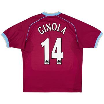 2001-02 Aston Villa Home Shirt Merson #10 - 8/10 - (XL)