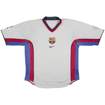 正規品Nike Barcelona 1999-01 Kluivert 9 XL Barcelona 1999/00 Home Kluivert #9 Retro Rare Soccer Centenario
