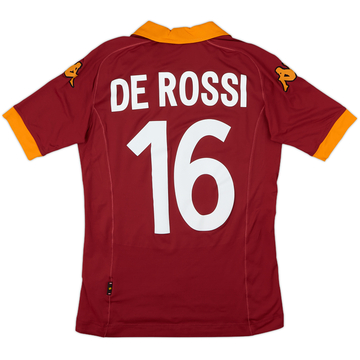 2019-20 Roma Home Shirt De Rossi #16 - 8/10 - (S)