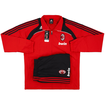 90”adidas AC.MILAN Mediolanum 上下スーツセット3L 2008-09 AC Milan adidas Tracksuit (M/L)