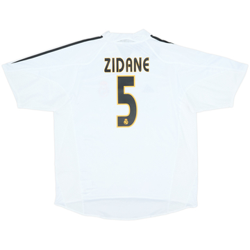 2004-05 Real Madrid Home Shirt Zidane #5 - 10/10 - (XL)