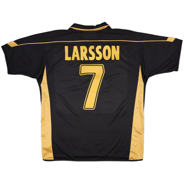 1998-99 Celtic Away L/S Shirt Larsson #7 - 8/10 - (L)