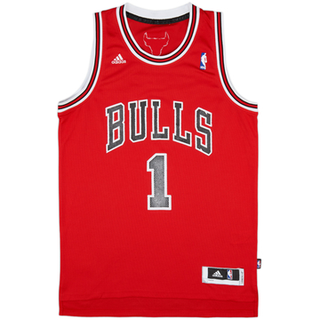Camiseta adidas Swingman de visitante del Chicago Bulls 2010-14 Rose #1 - 5/10 - (M)
