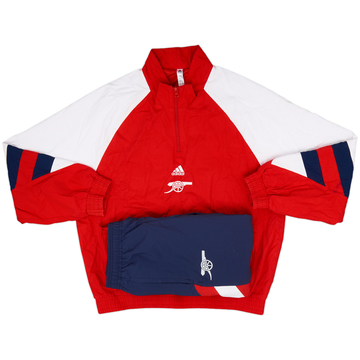2023-24 Arsenal adidas 1/4 Zip Icon Tracksuit - 9/10 - (M)