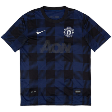 2013-14 Manchester United Away L/S Shirt - 9/10 - (M)