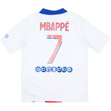 Camiseta de visitante del Paris Saint-Germain 2020-21 Mbappe #7 - 9/10 - (13-15 Años)