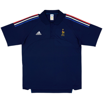 Camiseta adidas de entrenamiento con cremallera de 1/4 de France 2001-02 - 6/10 - (XL/XXL)