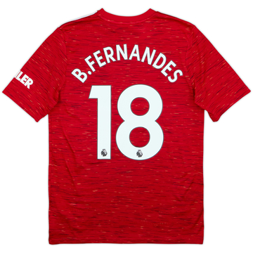 Camiseta de local del Manchester United 2020-21 B.Fernandes #18 - 8/10 - (15-16 Años)