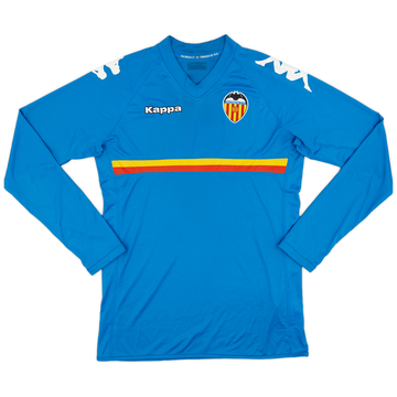 2010-11 Valencia Player Issue Home L/S Shirt Albelda #6 - 9