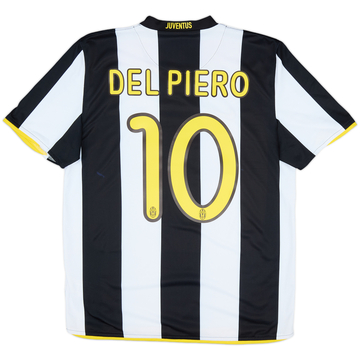 2008-09 Juventus Home L/S Shirt Del Piero #10 - 8/10 - (M)