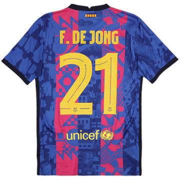 応援グッズ #6 FC Barcelona-Real Madrid 2021-22 Barcelona Third Shirt - 8/10 - (S)