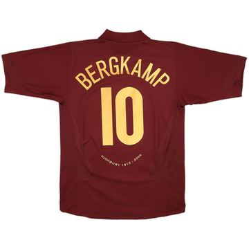 ウェア Arsenal Away 2004/2005 #10 BERGKAMP Bergkamp 10 L Arsenal 2004 05 Away Football Shirt Jersey