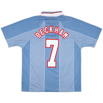 1996-97 England Away Shirt Beckham #7 - 8/10 - (M)