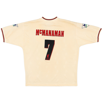 1996-98 Liverpool Home Shirt McManaman #7 - 6/10 - (XL)