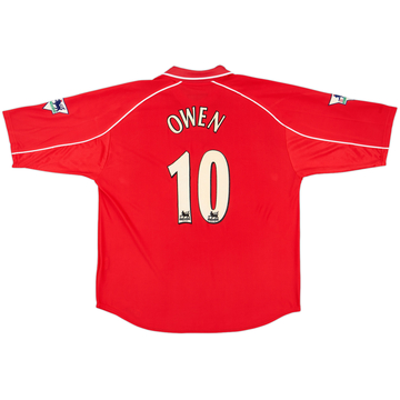 Reebok - 01/03リバプール　ホーム　オーウェンMサイズ 1998-00 Liverpool Home Shirt Owen #10 - 8/10 - (M.Boys)