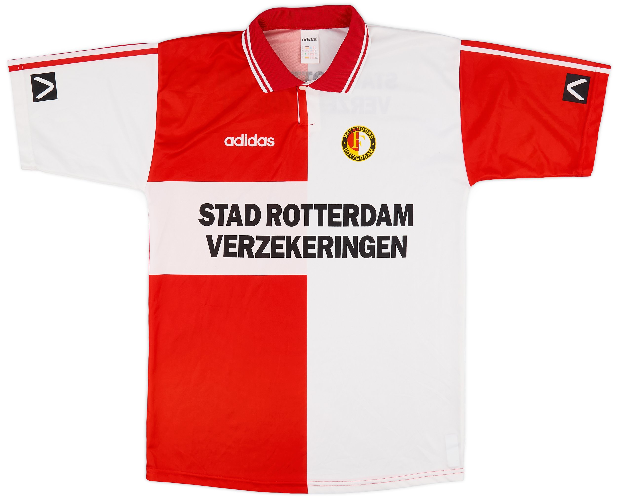 97/98 Feyenoord Rotterdam ユニフォーム ゲームシャツ FEYENOORD ROTTERDAM 1997 1998 HOME FOOTBALL SHIRT SOCCER