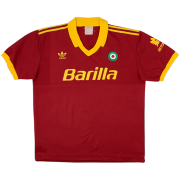 1991-92 Roma Home L/S Shirt - 9/10 - (XXS)