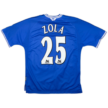 1995-97 Chelsea Home Shirt Zola #25 - 8/10 - (M)
