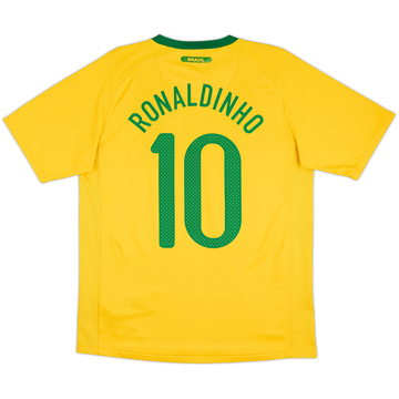 2010-11 Brasil Camiseta Local Ronaldinho #10 - 6/10 - (M)
