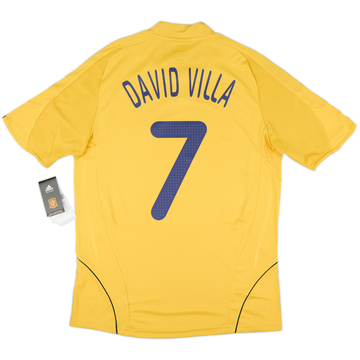 2010-11 Spain Away Shirt David Villa #7 - 7/10 - (M)