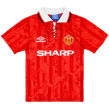 1992-93 Manchester United Away Shirt - 4/10 - (S.Boys)